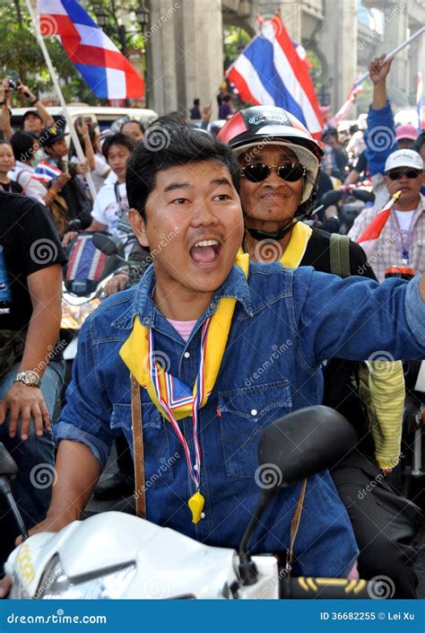 Bangkok Thailand Operation Shut Down Bangkok Protestors Editorial