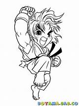 Fighter Ken Ryu Akuma Template sketch template