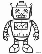 Coloring Pages Robot Robots Printable Kids Cool2bkids sketch template