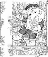 Hidden Christmas Puzzles Puzzle Coloring Object Objects Printables Kids Winter Games Highlights Sheets Worksheets Search Printable Adult Publishing Holiday Pages sketch template