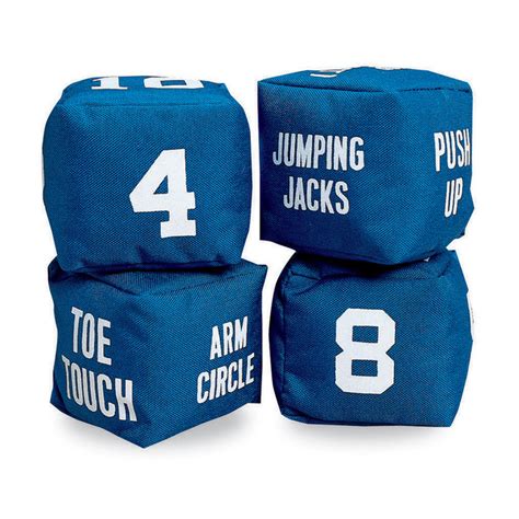 fitness dice for physical education health edco