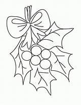 Mistletoe Template sketch template