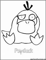 Psyduck Coloring Pages Fun sketch template