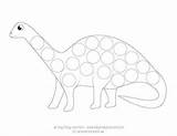 Dot Coloring Printables Dinosaurs Peasy Learners Easy Do sketch template