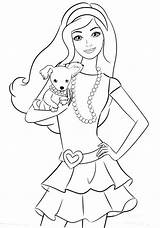 Barbie Coloring Pages Colouring Cartoon Drawing Kids Choose Board sketch template