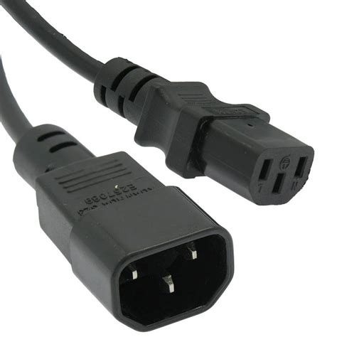 ft power extension cord    black svt   network computing cable