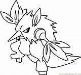 Shiftry Coloringpages101 Pokémon sketch template