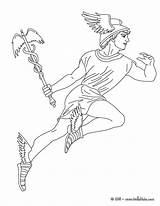 Hermes Greci Colorare Visita Mitologia sketch template