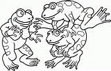 Frog Coloring Pages Leap Popular Cartoon sketch template