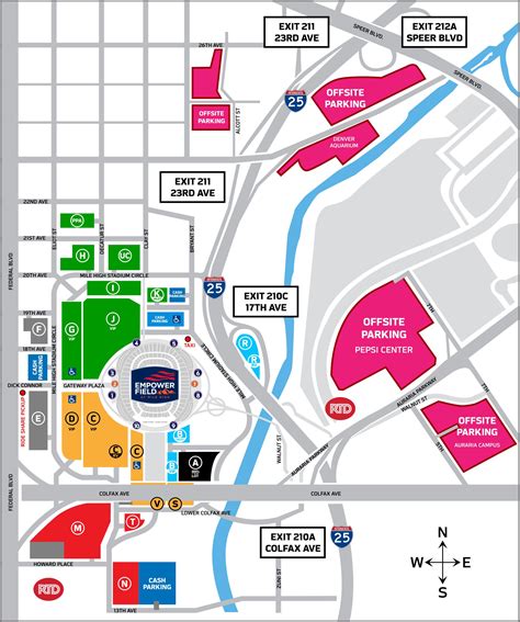 broncos stadium parking map goimages