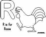 Coloring Rosie Walk sketch template