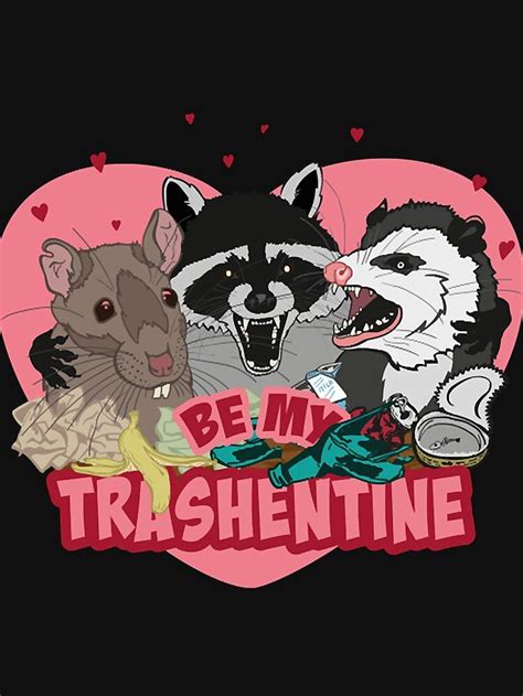 trashentine trash gang valentines day tank top  fuquaya