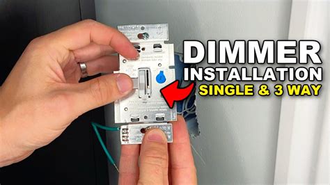 install  dimmer switch single pole    youtube