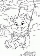 Jakers Molly Coloring Winks Piggley Swing Adventure Play sketch template