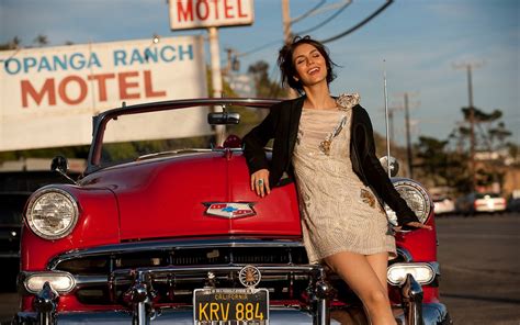 Wallpaper Women With Cars Sports Car Victoria Justice Vintage Car
