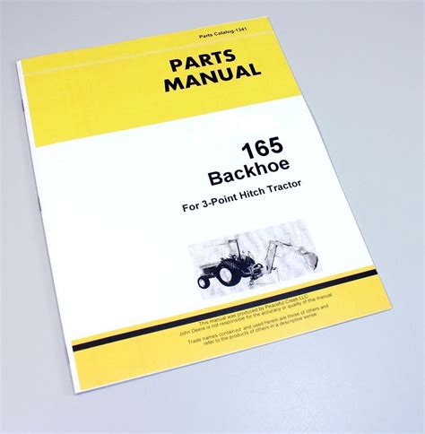 parts manual  john deere  backhoe catalog assembly exploded view peaceful creek