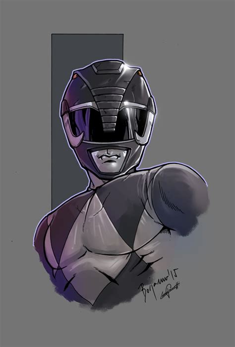 Mighty Morphin Power Rangers Black Color By Le0arts On