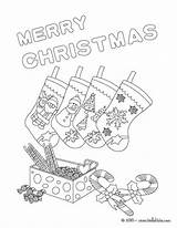 Pages Coloring Joyeux Noel Getcolorings Stockings sketch template