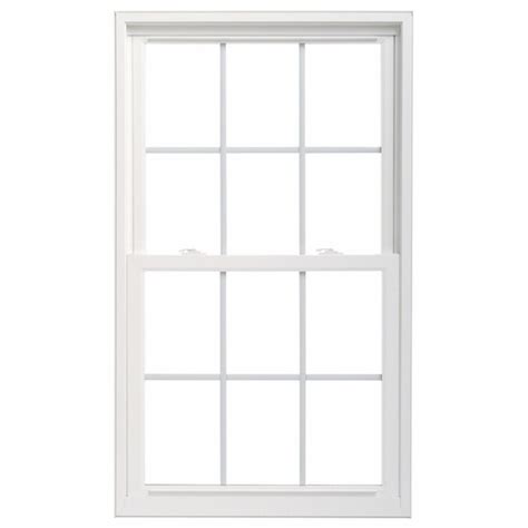 pella vinyl double pane annealed replacement egress double hung window rough opening