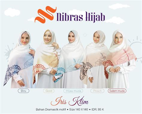 koleksi tebaru kerudung nibras hijab iris klim