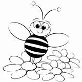 Bee Bumble Abelha Colorir Preescolar Bumblebee Imprimir Adults Abejas Abeilles Páginas Abeja Rainha Primavera Hojas Abejorros Mariquitas Artesanías Mandalas Libros sketch template
