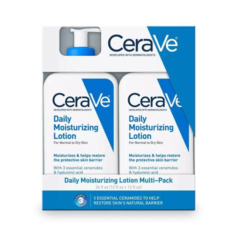 Cerave Daily Moisturizing Lotion Normal To Dry Skin 12 Fl Oz 2 Pack