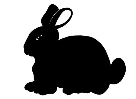 bunny silhouette clip art clipart