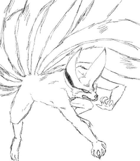 naruto coloring pages  tailed fox  tailed fox coloring pages