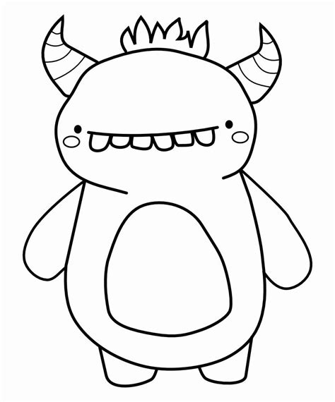 monster coloring pages  preschoolers awesome collection children