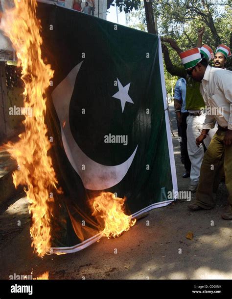 pakistan flag burn  res stock photography  images alamy