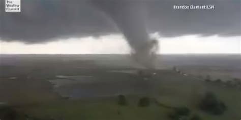 drone captures dramatic tornado footage  canton tx video