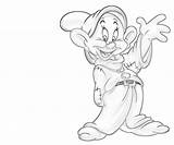 Dopey Coloring Getdrawings sketch template