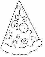 Pizza Clipart Coloring Clip Cartoon Food Pages Color Slice Triangle Objects Drawing Cheese Circle Cliparts Word Kids Library Gif Getdrawings sketch template