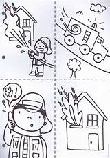 Helpers Community Coloring Sequencing Worksheets Preschool Fireman Fire Activities Pages Crafts Events Safety Kindergarten Sequence Firefighter Printables Prevention Nursery Tracing sketch template