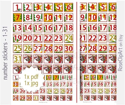 calendar numbers    calendar