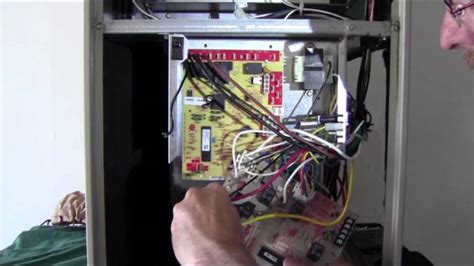 replace   lennox furnace control board replacement  youtube