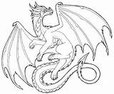 Lineart Realistic Draw Designtrends Wyrm sketch template