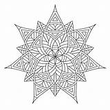 Coloring Pages Geometric Mandala Pattern Choose Board Drawing sketch template