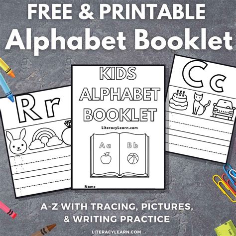 printable alphabet book  kids   literacy learn