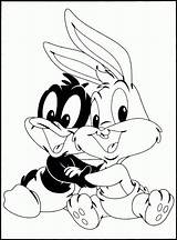 Bunny Bugs Coloring Pages Looney Tunes Daffy Duck Drawing Printable Cartoon Baby Gangster Christmas Cute Color Sheets Print Babies Books sketch template