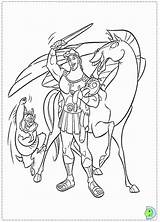 Hercules Coloring Pages Disney Colouring Comments Dinokids Library Clipart Coloringhome sketch template