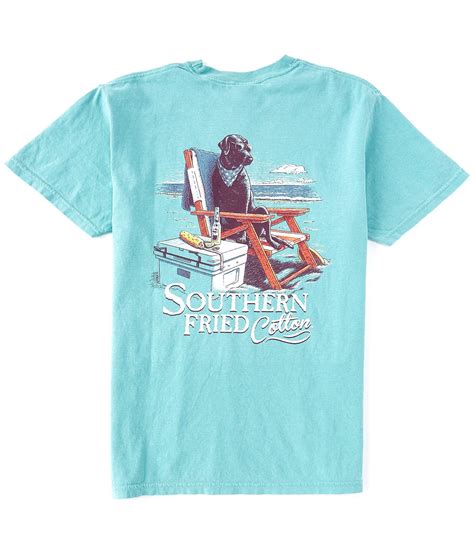 southern fried cotton men s just chill n short sleeve pocket graphic
