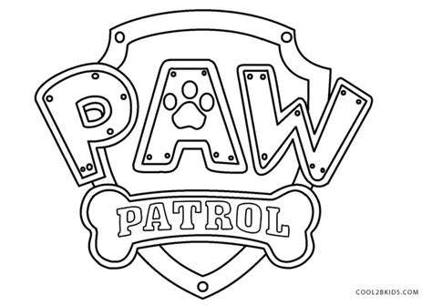 printable paw patrol coloring pages  kids