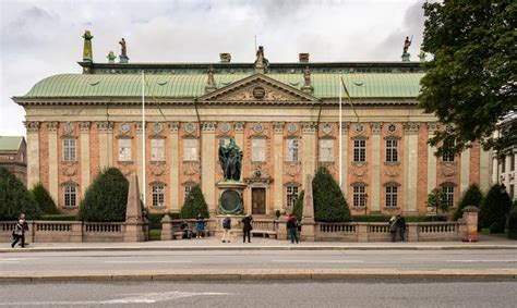 casa de la nobleza o de riddarhuset estocolmo fotografía editorial