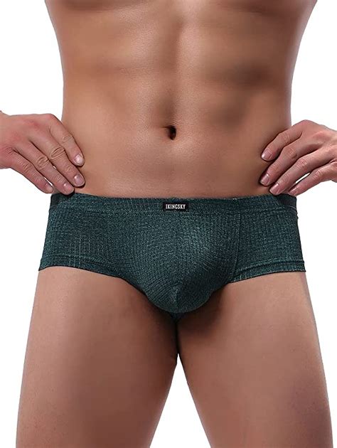 Ikingsky Men S Cheeky Thong Underwear Mini Cheek Pouch Boxer Briefs