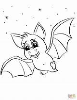 Vleermuis Kleurplaat Pipistrelli Bambini Supercoloring sketch template
