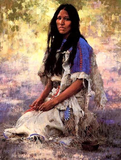 Howard Terpning Woman Of The Sioux Mint W Coa And All Other Howard