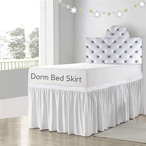 Dorm Room Bed Skirt Dorm Bed Skirt Extended Dorm Bed Skirt