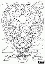 Coloring Pages Air Hot Balloons Printable Balloon Adult Books Search Google Mandala Book Kids Adults Peace Printables Sheets Colouring Sign sketch template