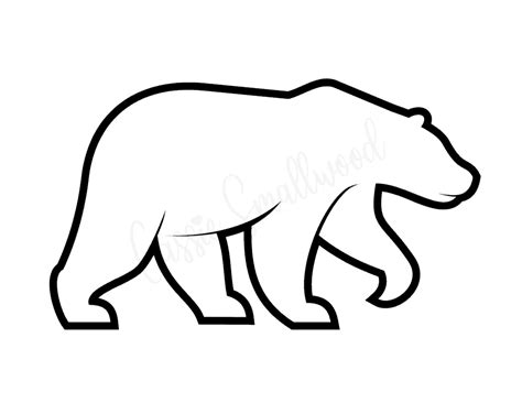 polar bear template printable